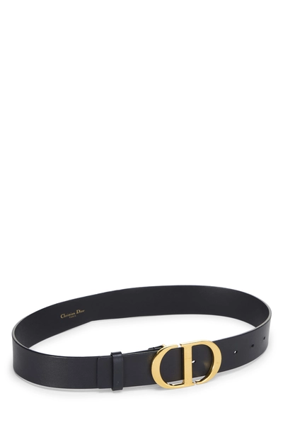 Black Calfskin 30 Montaigne Belt 70, , large