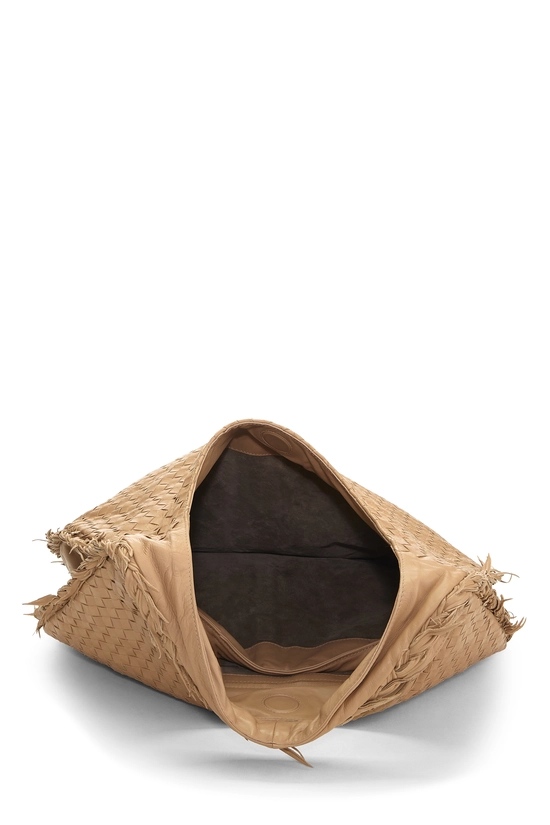 Beige Intrecciato Veneta Two Box Hobo, , large image number 5