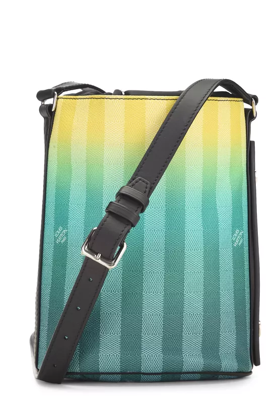 Limited Edition Green Damier Stripes Sac Marin BB, , large image number 3