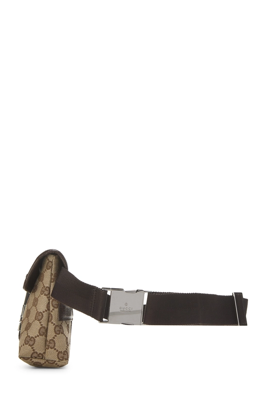 Brown Original GG Canvas Buckle Flap Belt Bag Small, , large image number 2