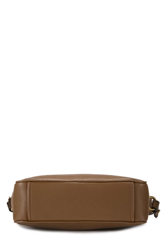 Brown Vitello Daino Camera Crossbody Bag, , large image number 4