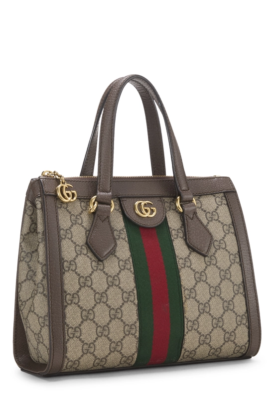 Brown GG Supreme Canvas Ophidia Tote Small, , large image number 1