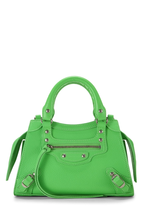 Pre-Owned Green Calfskin Neo Classic City Mini Q0B2ZS3PG9002