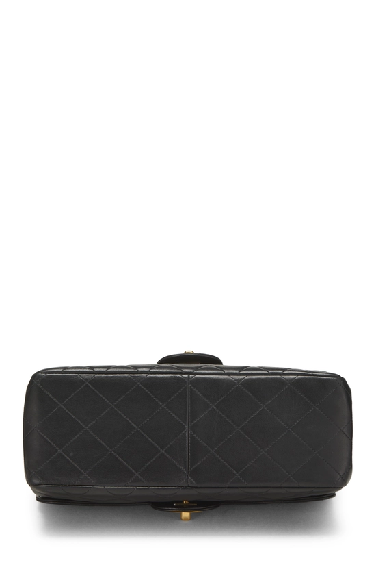 Black Quilted Lambskin Double Sided Flap Medium, , large image number 4