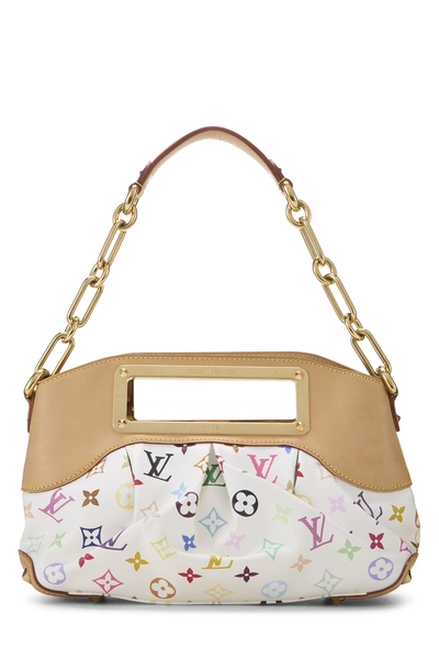 Takashi Murakami x Louis Vuitton White Monogram Multicolore Judy PM
