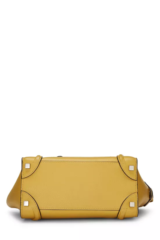 Yellow Leather Luggage Micro, , large image number 4