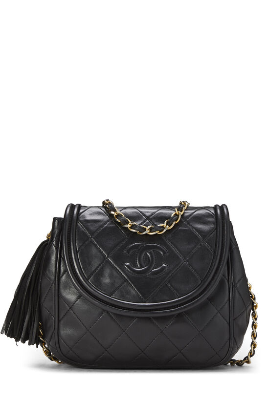 Chanel Gabrielle Medium Model Shoulder Bag in Black Chevron Quilted
