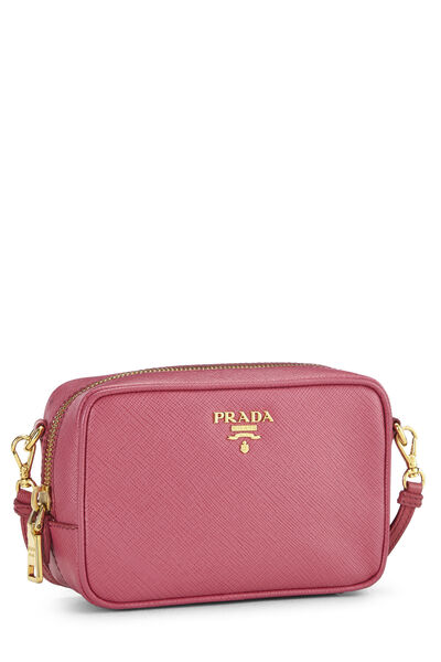 Pink Saffiano Crossbody Mini, , large