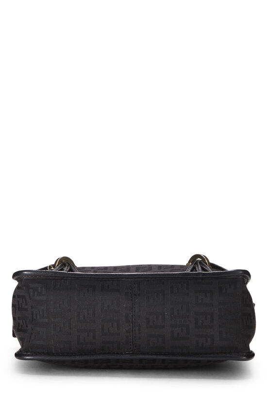 Black Zucchino Nylon Shoulder Bag, , large image number 4