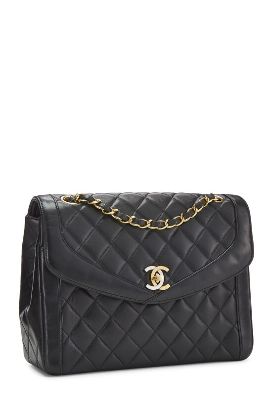 Black Quilted Lambskin Paris Limited Double Flap Small, , large image number 2