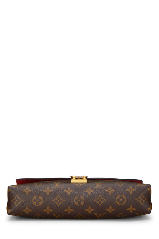 Louis Vuitton Monogram Large Flap Clutch Bag Brown