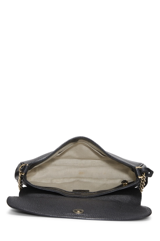 Black Grained Leather Soho Crossbody, , large image number 5