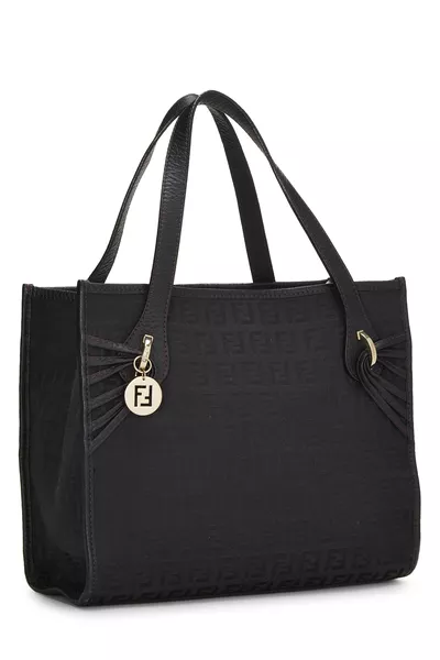 Black Zucchino Canvas Tote Small, , large