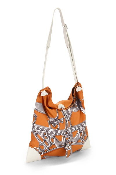 Hermès Orange & Multicolor Silk Silky City PM — photo 2
