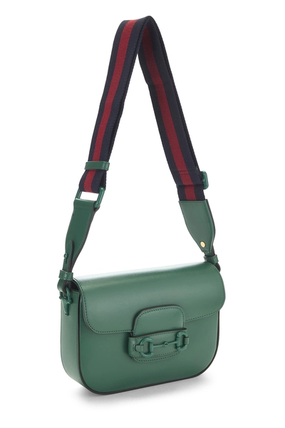 Green Leather 1955 Horsebit Shoulder Bag Mini, , large