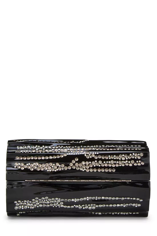 Black Acrylic Crystal Embellished Minaudi&egrave;re, , large image number 4