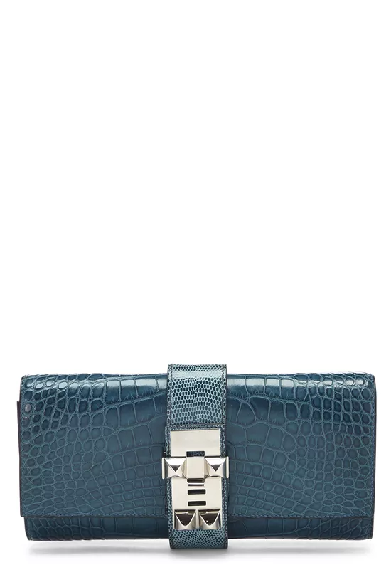 Colvert Alligator & Petrole Lizard Box Medor 23, , large image number 0