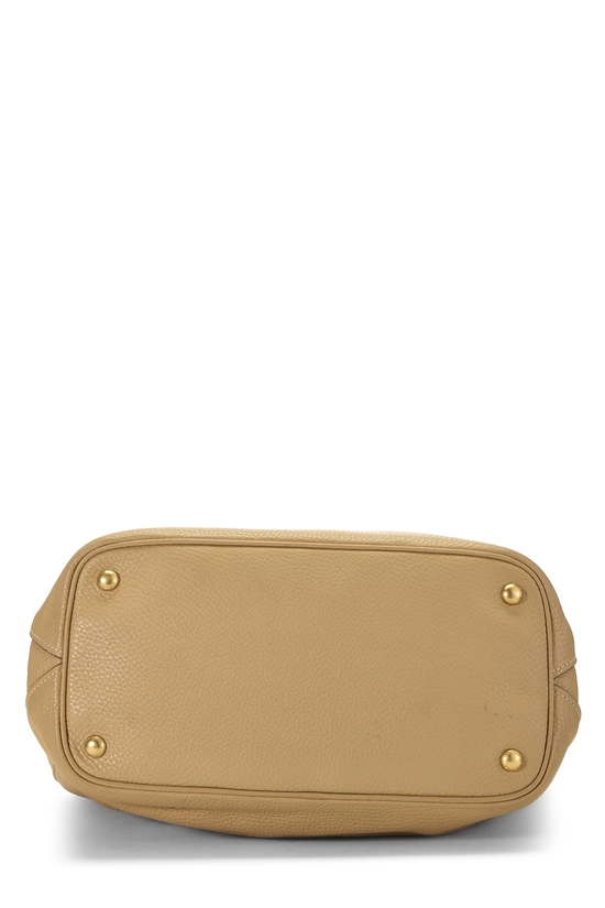 Beige Vitello Daino Convertible Top Handle Tote, , large image number 4