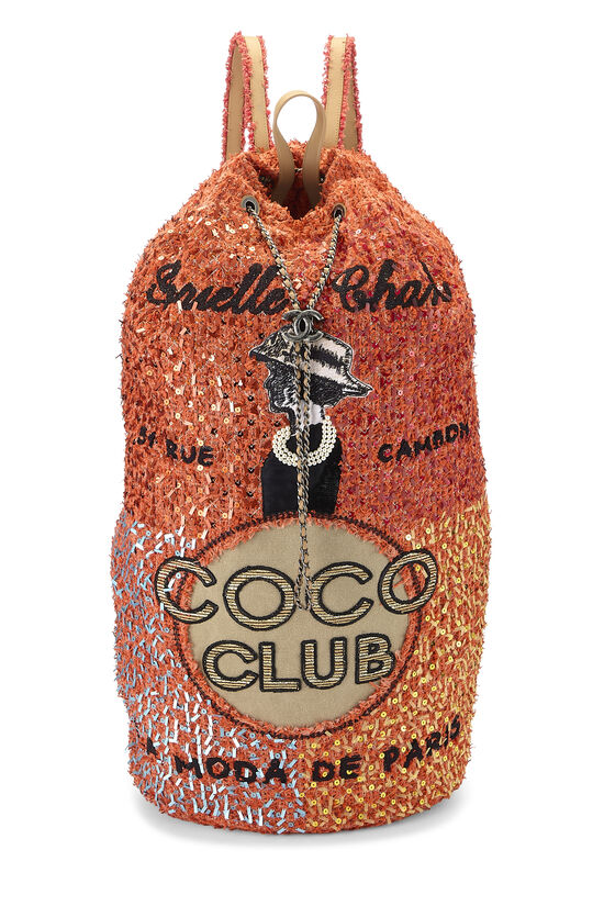 Orange Tweed Cubano Trip Backpack, , large image number 0