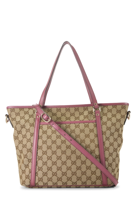 Pink Original GG Canvas Tote, , large image number 3
