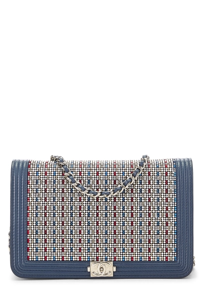 Blue Embellished Boy Wallet on Chain (WOC)