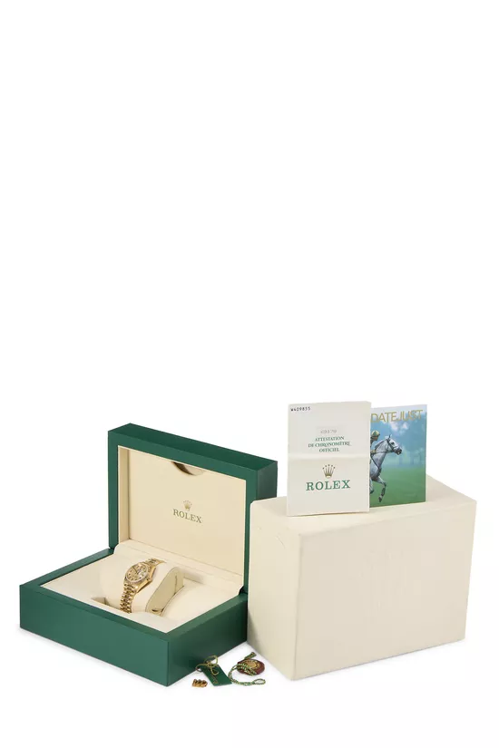 18K Yellow Gold Diamond & Ruby Datejust President 69178 26mm, , large image number 1