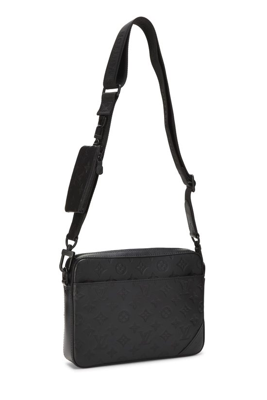 Black Monogram Shadow Discovery Duo Messenger, , large image number 1