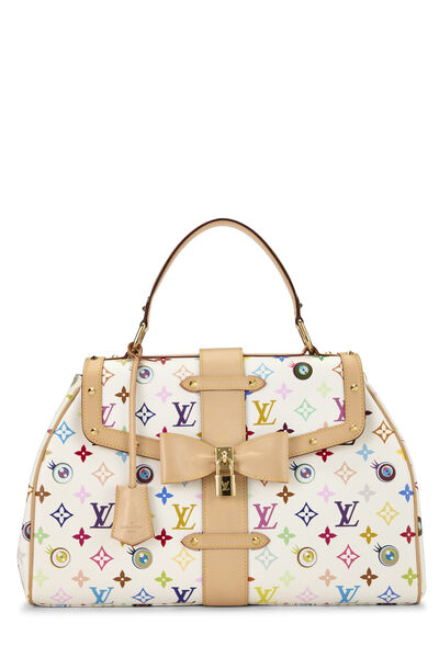 Takashi Murakami x Louis Vuitton White Multicolore Eye Love Monogram Sac Retro GM