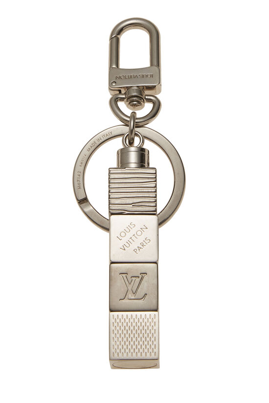 Louis Vuitton Silver Porte Cles Cube Keychain QJA5EV2OVB000 | WGACA
