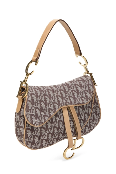 Brown Trotter Canvas Double Saddle Bag, , large