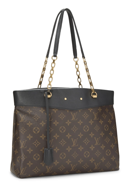 Black Monogram Canvas Pallas Shopper, , large image number 1