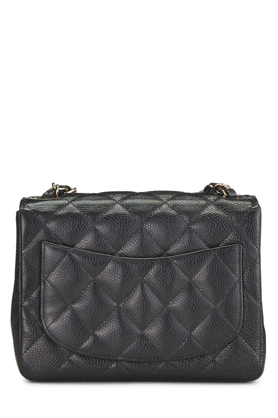 Black Quilted Caviar Half Flap Mini, , large image number 3