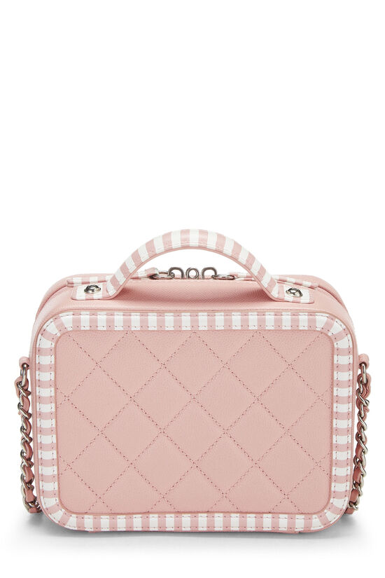 Pink Striped Caviar Leather Filigree Vanity Small, , large image number 5