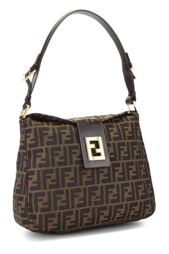 Brown Zucca Canvas Shoulder Bag, , large image number 1
