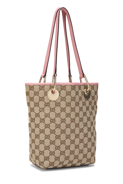 Gucci Pink Original GG Canvas Eclipse Bucket Bag Small — photo 2