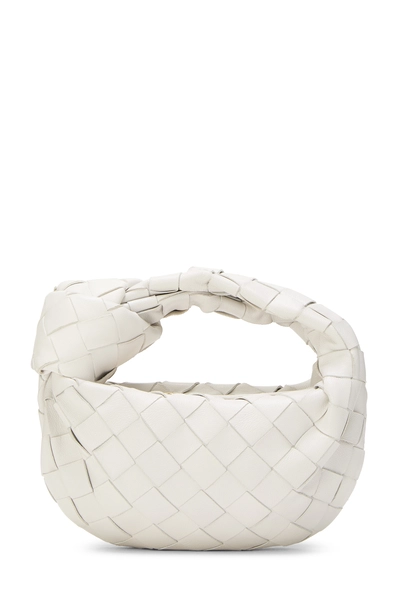 Bottega Veneta White Intrecciato Leather Candy Jodie