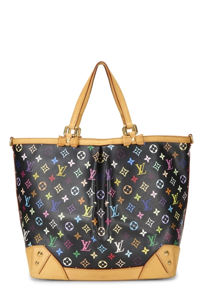Takashi Murakami x Louis Vuitton Black Monogram Multicolore Sharleen MM