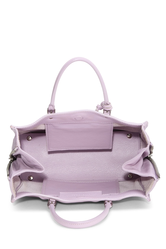 Purple Calfskin Papier A6 Zip Around Handbag, , large image number 5