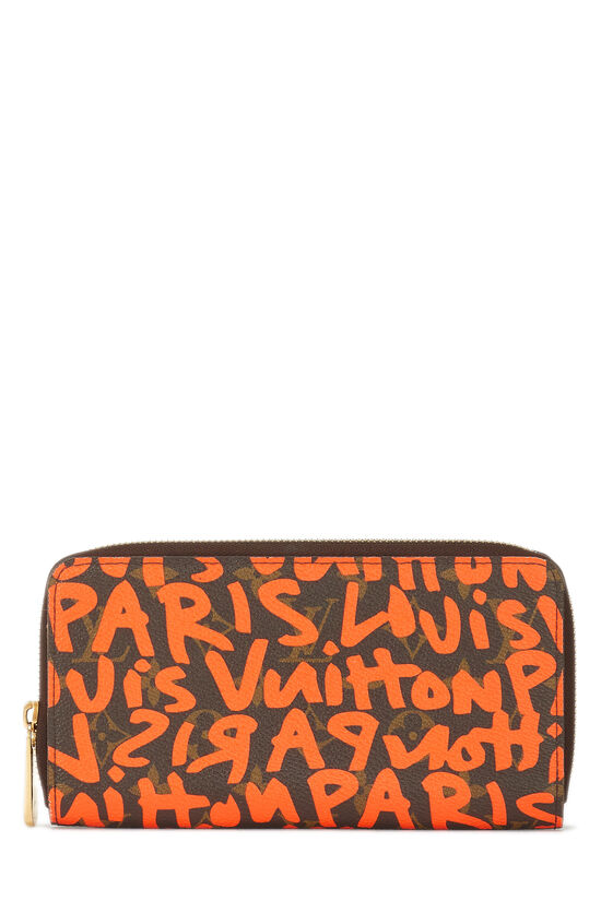 Stephen Sprouse x Louis Vuitton Orange Monogram Graffiti Zippy Wallet, , large image number 0