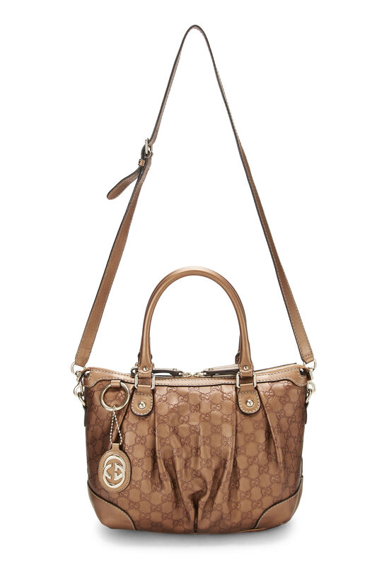 Brown Guccissima Sukey Zip Hobo Large, , large image number 1