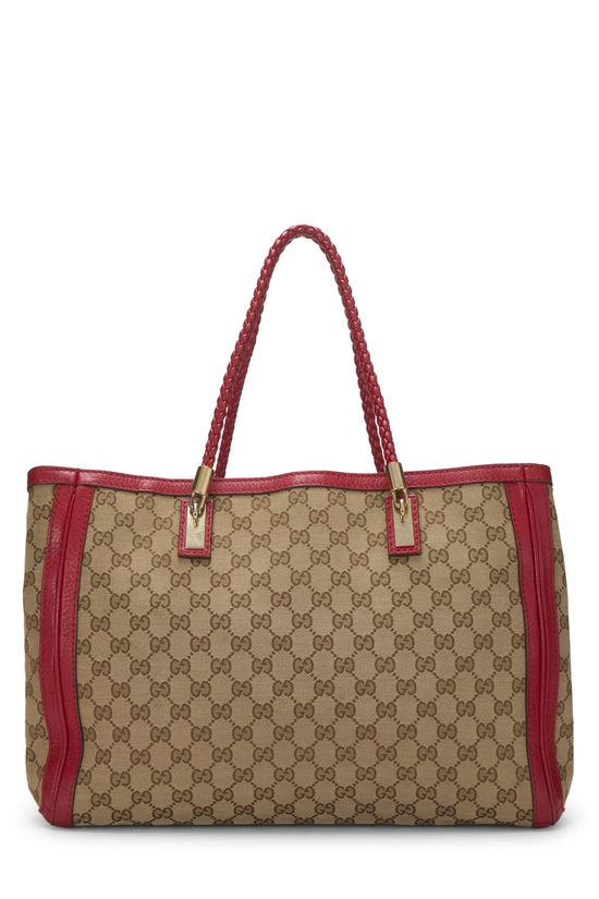 Red Original GG Canvas Bella Tote, , large image number 3