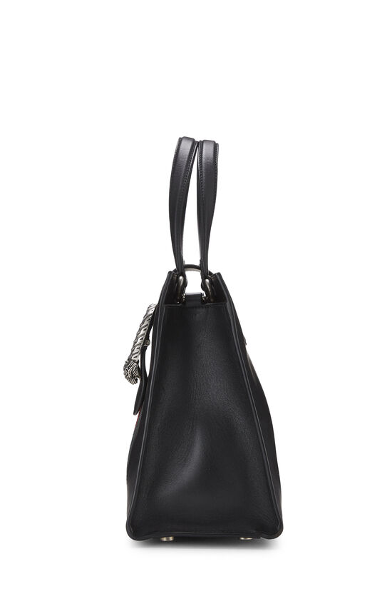 Black Leather Web Dionysus Tote, , large image number 2
