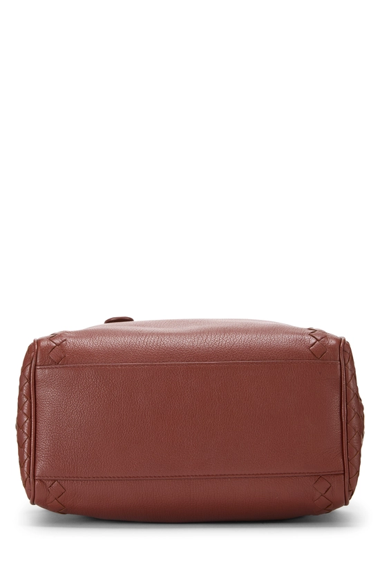 Brown Intrecciato Brera Bag Small, , large image number 4