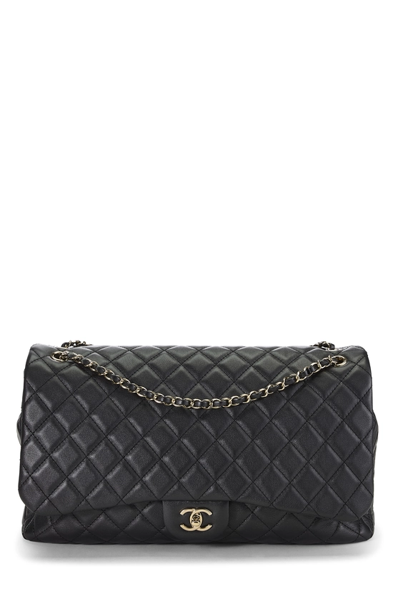 Black Calfskin New Classic Flap XXL, , large image number 0
