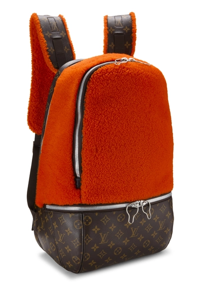 Louis Vuitton Orange Shearling Monogram Canvas Fleecepack — photo 2