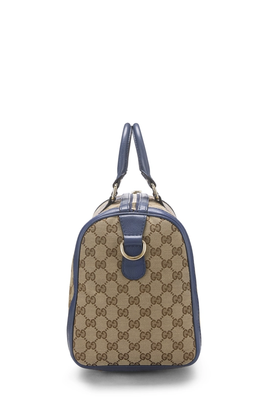 Blue Original GG Canvas Web Boston Handbag Small, , large image number 2