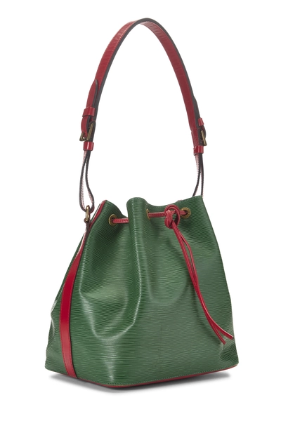 Louis Vuitton Bicolor Borneo Green & Red Epi Noé Petite — photo 2
