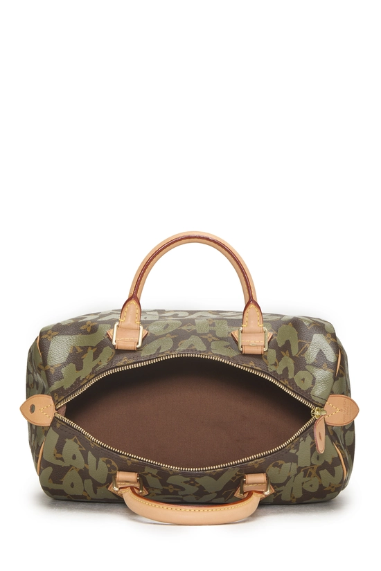 Stephen Sprouse x Louis Vuitton Monogram Green Graffiti Speedy 30, , large image number 5