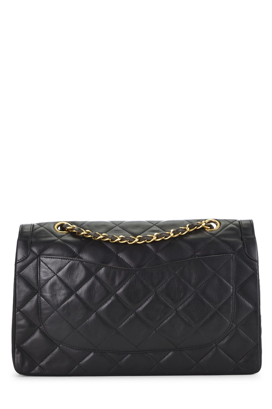 Black Quilted Lambskin Paris Limited Double Flap Jumbo, , large image number 3