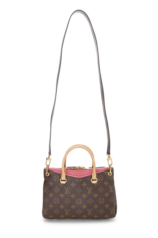 LV Pallas BB Pink Monogram Canvas Shoulder Bag With Twilly – Coco